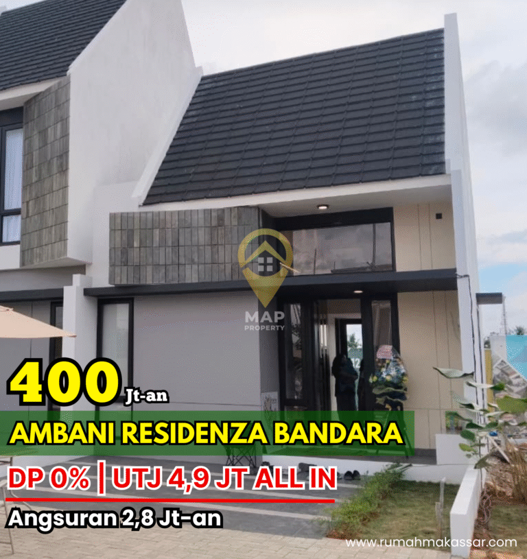 Rumah Strategis Ambani Residenza Bandara, Hanya 400 Jutaan